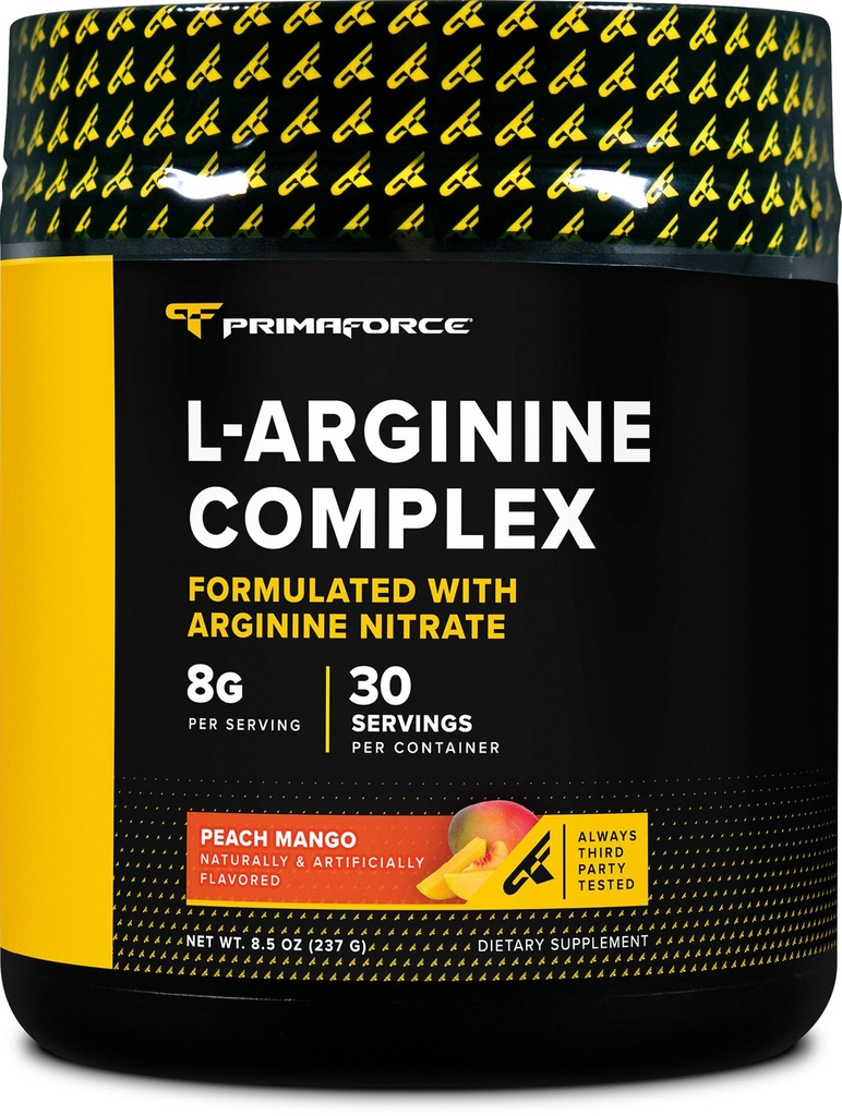 Primaforce L-Arginine Kompleksi Toz (30 Şişe | Peach) En Fazla Lig için Güçlü Protein Binası Tamamı