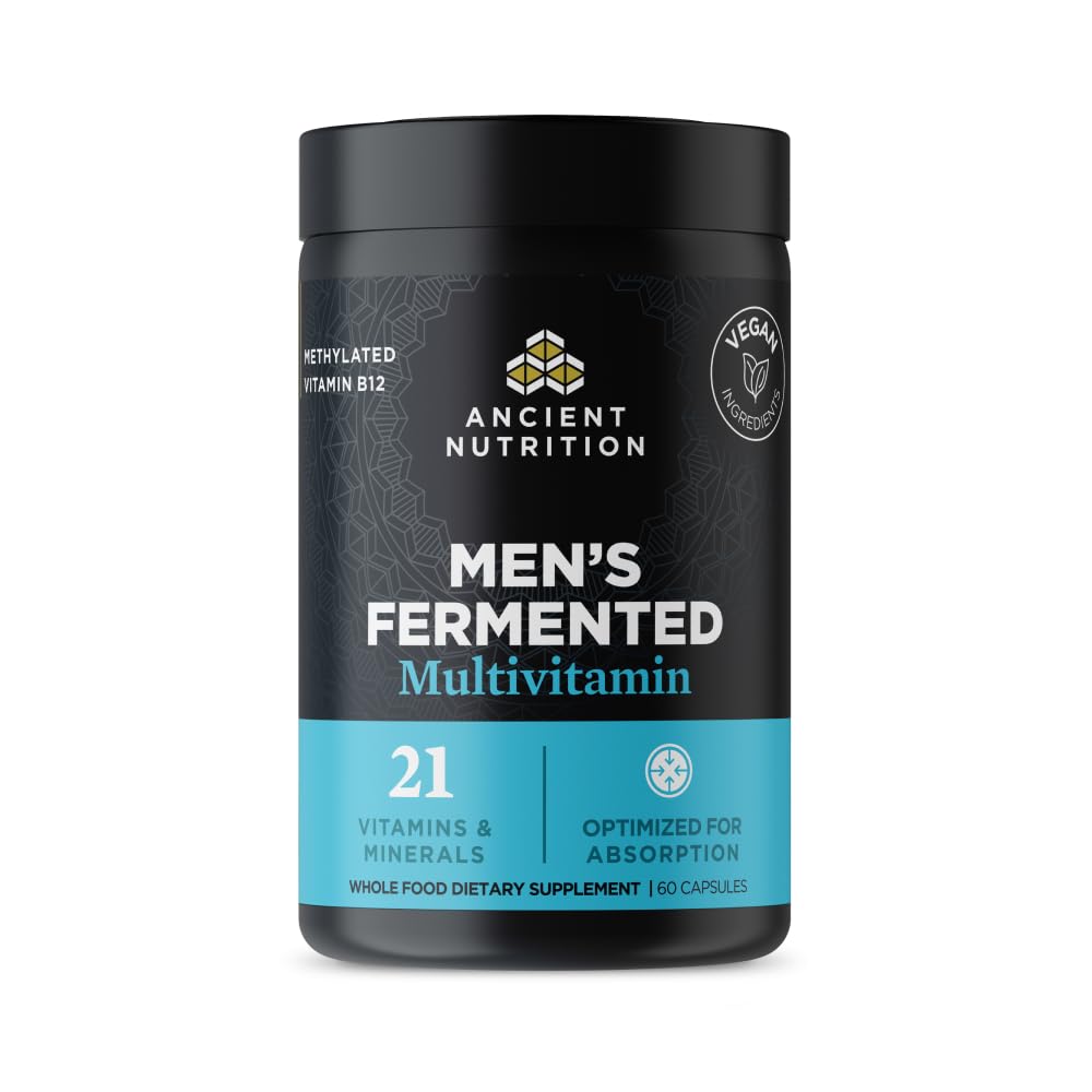 Erkekler için Antik Beslenme, Erkekler A, C, D, E, K, çinko & Magnezyum, Immune Support, Vegan, 60 Ctt