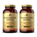 Solgar Flaxseed Oil 1250 mg - 100 Softgels, 2 Paket - Omega-3 Alpha-Linoleic Acid (ALA) - Non-GMO, Gluten Free - 100 Toplam Hizmetler