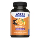 Zand Immunity Super C+ with Elderberry, All Day Immune Support, 1000 mg Pure Way-C Vitamin C Plus çinko & Vitamin D-3, Geliştirilmiş Aborpsiyon, 60 Tablet, 30 Hizmet