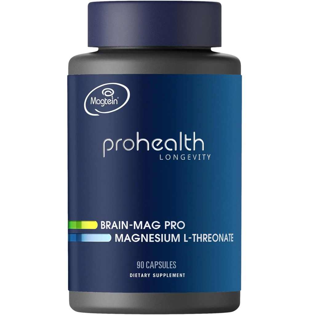 Magnezyum L-Threonate Supplement (Magtein), 90 Capsules | Klinik olarak Beyin Sağlığı için Desteklendi | Öğrenmeyi optimize edin, Memory & Focus | 3rd Parti Test Edildi