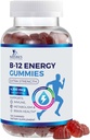 B-12 Vitamin Enerji Gummies 4500mcg - Ekstra Güçlü B12 Enerji Metabolism ve Immune Desteği - Kadınlar için Diyetsel Tamam, Erkekler ve Çocuklar - Non-GMO, Vegan, Berry Flavor - 120 Kont