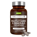 Igennus High Potency Bloodated Multivitamin for Women, Pure & Clean Materialss, MTHFR Supplement with Active B-Vitamins, Vitamin K2 MK7, Gentle Iron, Sustained, Non-GMO & Halal, 180 Tabletler