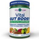 Vital Planet - Vital Gut Boost Toz Brenda Watson, PBS Gut Fiber 35, Omega 3 Petrol, Probiyotikler ve Digestive Enzymes, 8.1oz, 230 Grams, 30 Hizmet