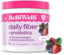 Kadınlar ve Erkekler için belirli Welli Fiber Supplement - Organik Acacia'dan gelen Premium Günlük Fiber Toz, Eklenme ve Probiyotikler – Bloat, Constipation & Gut Health Support (Wild Berry)