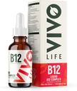 B12 Kompleksi, Yüksek Potency Health Supplement, Orange Flavor Liquid Drops, 60 ml, 60 Hizmetler