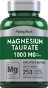 Piping Rock Magnezyum Taurate | 1000 mg | 250 Caplets | Chelated ve Buffered | Vegetarian, Non-GMO, Gluten Free Supplement Supplement Supplement