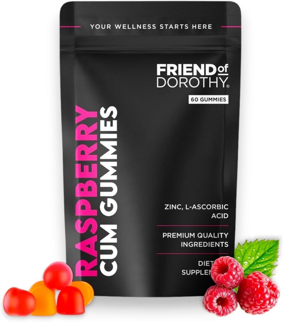 Raspberry C*M Gummies - Sperm Cilt ve Yük Geliştirir - Semen Volume Supplement - 60 Capsules