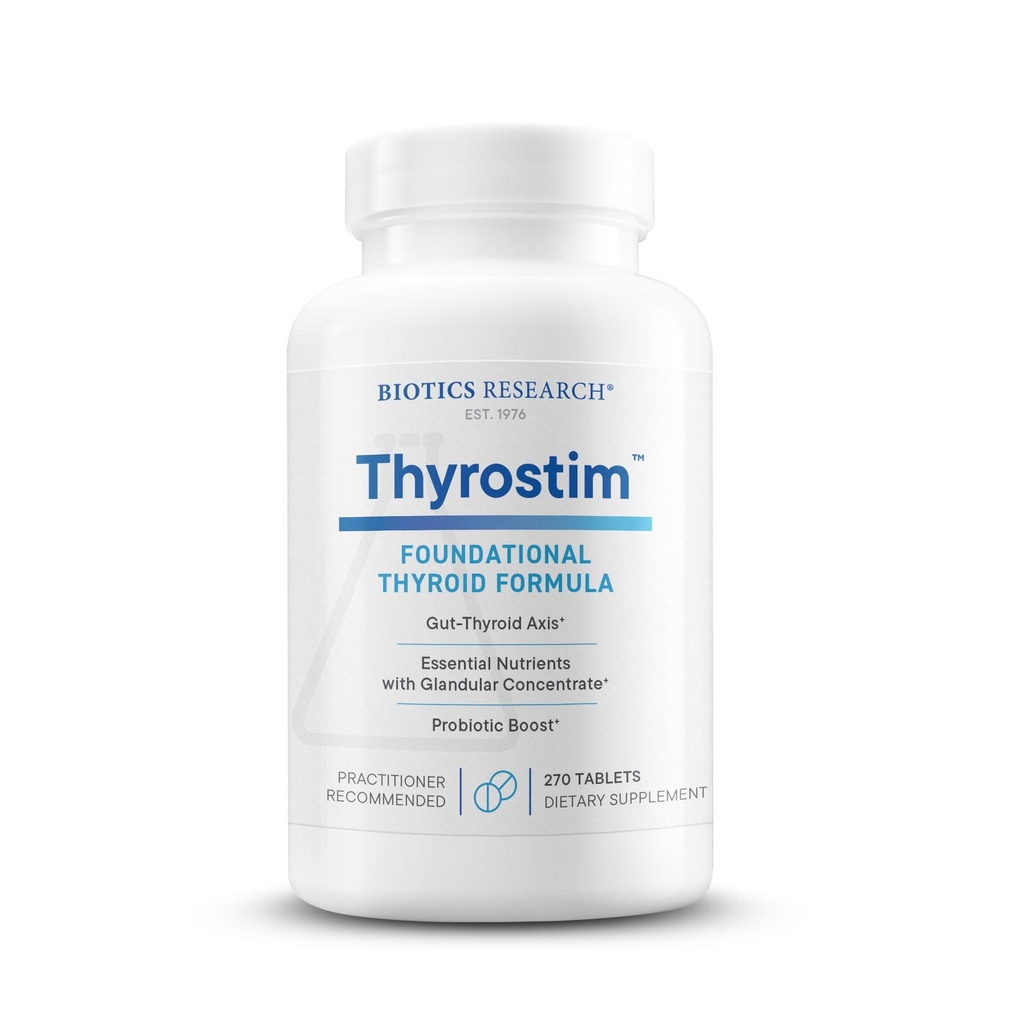 Biotics Research ThyrostimTM-Endocrine & Yourroid Support for Women & Men-Supplement Balance Yourroid Hormons, Supports Yourroid Gland, Boost Metabolism, Aid Digestion & Nervous System-270 Tabletler