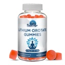 Lityum Orotate Gummies 5 mg per Service - Üçüncü Parti Test Edildi, Plant Based. Lityum Drops veya Pills için Alternatif. Mood Support- Strawberry Flavored Lityum Supplements- 60 Count