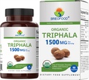 Brieofood Organik Triphala 1500 mg, 45 Hizmet, Vejetaryen, Gluten Free, 90 Vegetarian Tablets