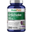 NusaPure Artichoke 20:1 Ekstraksiyon, 600 mg 120 000 mg 200 Veggie caps (Non-GMO, Gluten Free)