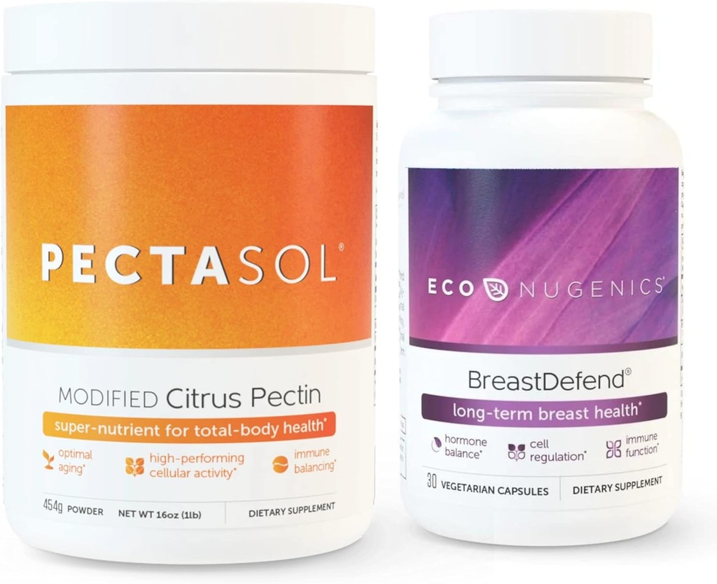 EkoNugenics Em Health & Cellular Desteği teşvik eder - EmDefend 30 Capsules + Pecta Sol-C Modified Citrus Pectin 454 Grams Sche