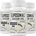 Liposomaluba AKG Supplement 1500 MG (Alpha-Ketoglutaric Acid), Yüksek Absorpsiyon, AAKG'dan daha etkili olan Ca AKG for Longevity, Age Defense, Cellular Energy, Metabolic Function, 180 Softgels