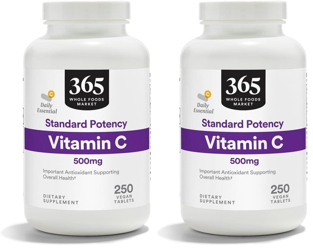 365 by Whole Foods Market, C 500Mg, 250 Tablet (Pack of 2)