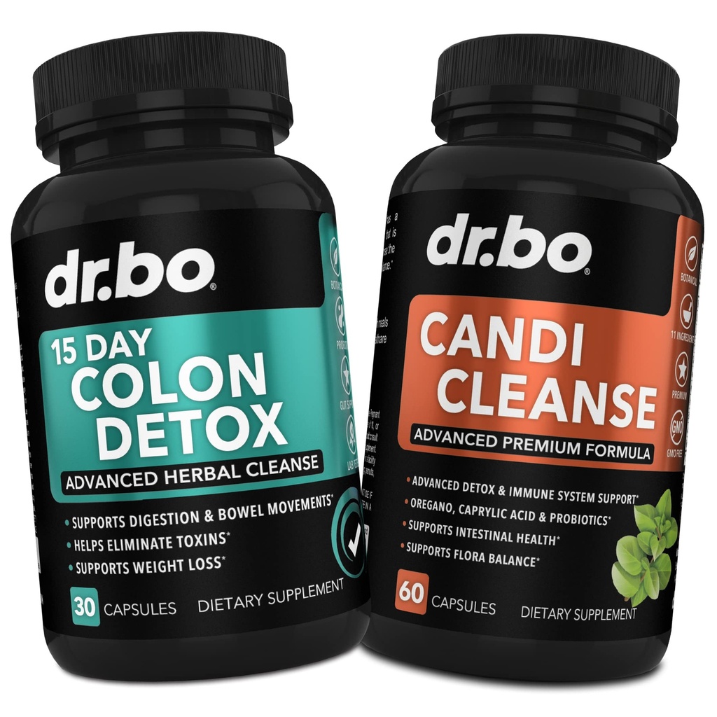 Kolon Candi Cleanse Detox Desteği - Anti Overgrowth & 15 Day Intestinal Cleanse Pills & Probiyotik - Denge Kontrolü ve İnme Yardımı için Doğal Laxative - Bowel Hareketi Gut Health