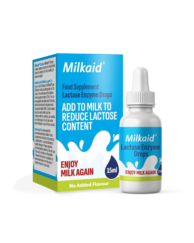 Sütaid Lactase Enzyme Drops for Lactose intolerance | Engeller Gaz, Bloating & Diarrhea | Hızlı Türlü Süt Digestive Supplement | Gluten Free & Vegetarian | No Yapay Flavor | 0,5 Fl Oz (1)