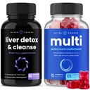 NutraChamps Liver Cleanse Detox Capsules ve (2-Pack) Erkekler Multivitamin Gummies Schemps