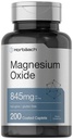 Horbäach Magnezyum Oksit | 845 mg | 200 kapaklı Caplets | Vegetarian, Non-GMO ve Gluten Free Supplement Supplement Supplement