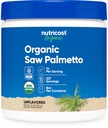 Nutricost Organic Saw Palmetto Toz 8oz - sertifikalı USDA Organik Saw Palmetto, Gluten Free