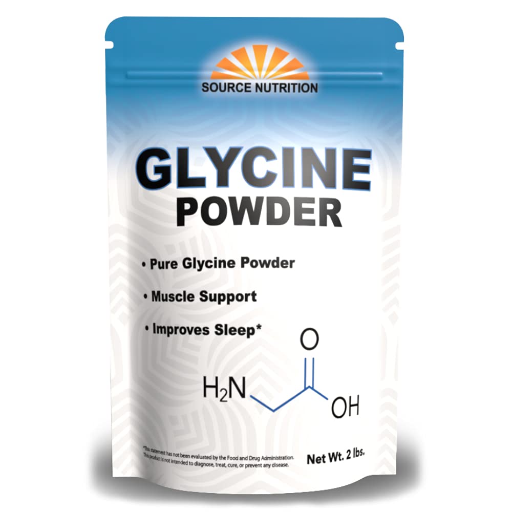 Glycine Toz (2 lbs) - Restful Sleep, Muscle Energy and Strength, Memory and Cognition Support (Resealable Bag)