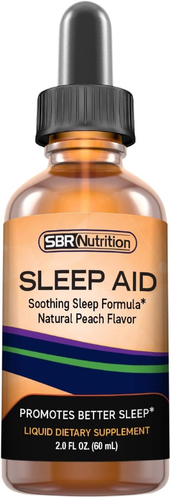 Doğal Uyku Yardımı 5 mg Melatonin | Suntheanine, Chamomile, GABA, Wellness Formula | Soothing Extra Strength Sublingual Supplement Supports Uyku, Uykusuzluk, Jet Lag | 2 fl oz