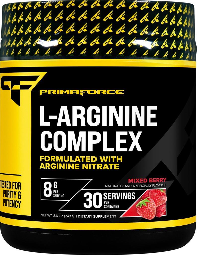 Primaforce L-Arginine Kompleksi Toz (30 Şişe | Karma Berry) Güçlü Protein Bina Tamamı için maksimum Fırsatlar için
