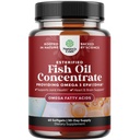 Omega 3 Fish Oil Supplement - EPA DHA Fish Oil Omega 3 Supplement with Immune ATM Beyin Vitaminleri - Mood Boost Liver Support ve PMS Relief Support Support için hizmet için Burpless 2000 mg