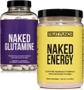 NAKED Vegan Kas Kurtarma Grafik Meyvesi Zehir Enerji ve 240 L-Glutamine Capsules, 1000 mg