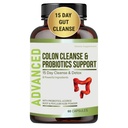 Kadınlar ve Erkekler için 15 Gün Gut Cleanse Detox - Gelişmiş 15 Gün Koloni Probiyotik ve Psyllium Husk for Constipation Relief, Digestive Health, Colon Cleanser & Gut Health.60 Caps.