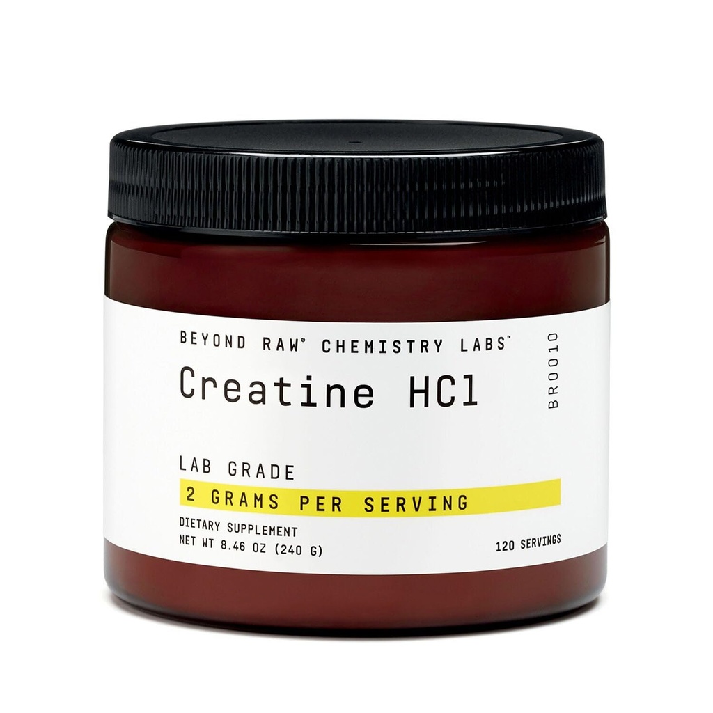 BEYOND RAW Science-Backed Tinatine HCl Toz, Lab Grade, Kas Güçlü ve Büyüme için, Enerji Üretimi, Athletic Performance, Cognitive Support, Cellular Hydration, 120 Hizmetler