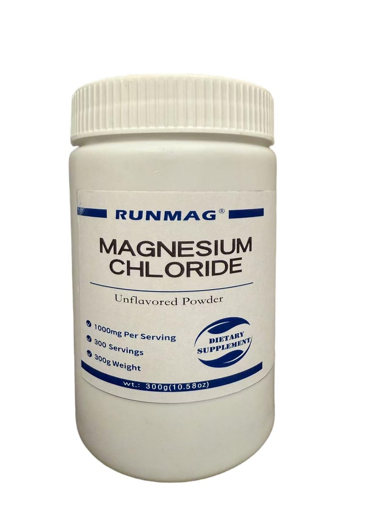 Natural Magnesium Chloride Powder, Food Grade 300g(10.58oz)/Bottle