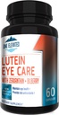 Newly Improved Super Strength Eye Care Formula - Highest Pharmaceutical Grade Lutein, Zeaxanthin, Bilberry - Greatest bioavailability – Rich Antioxidants - Works synergistically for Optimum Results
