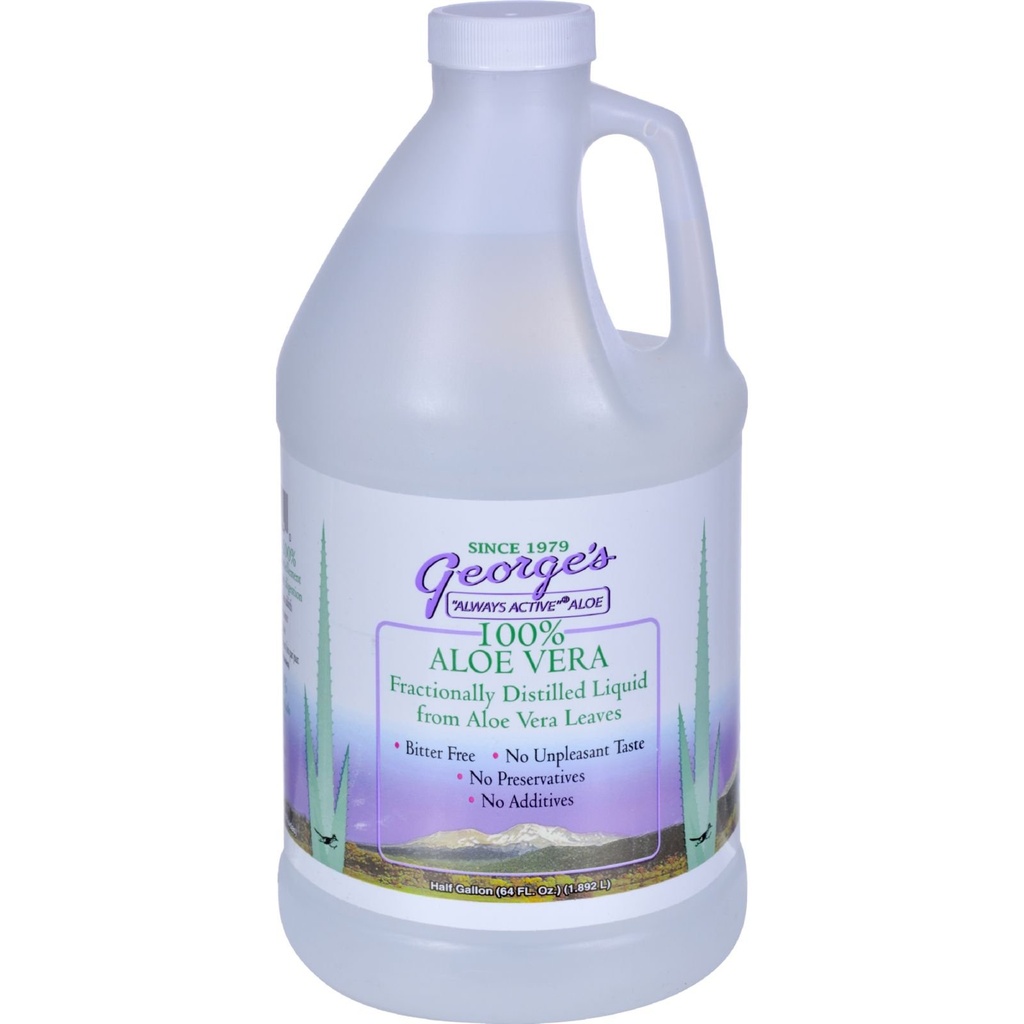 Aloe Vera Sıvılar 64 oz George'un Her Zaman Aktif Aloe 64 Fl Oz (köprü 1)