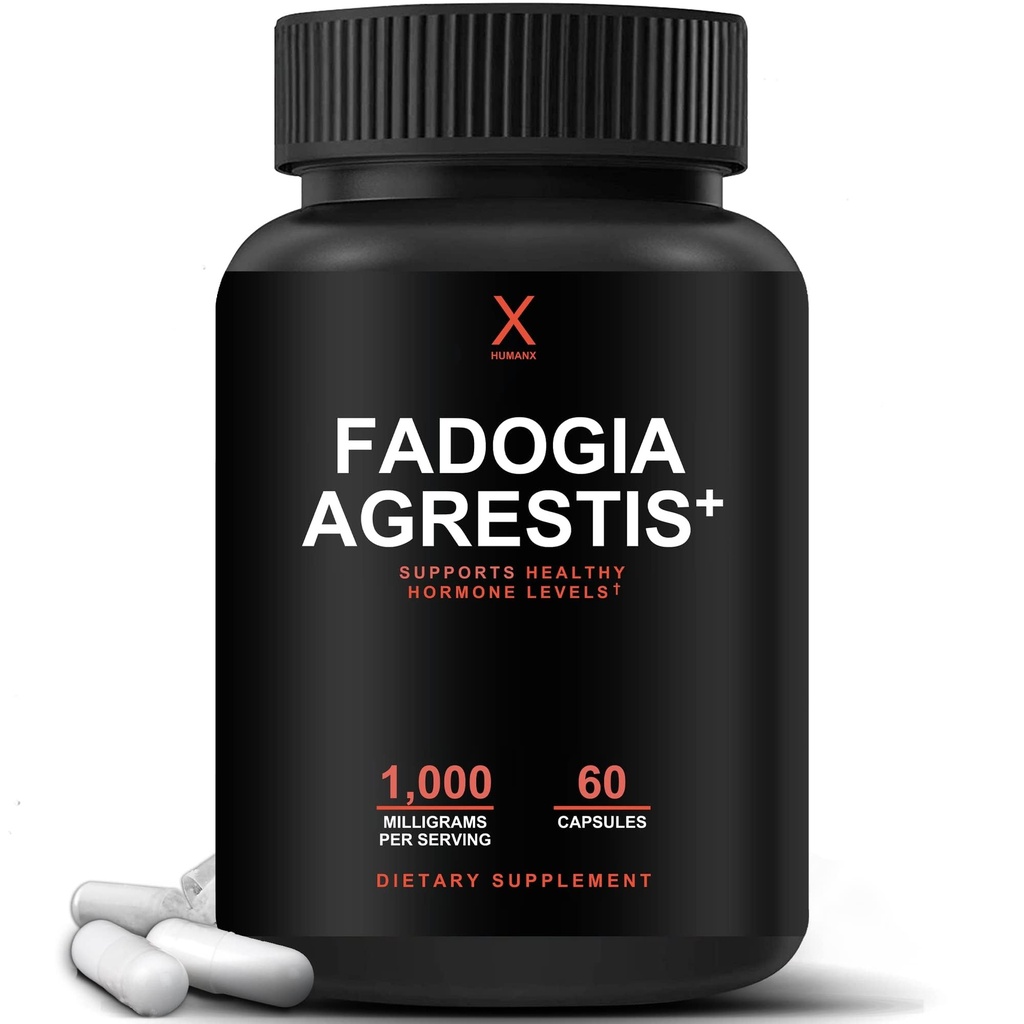 HUMANX Fadogia Agrestis, Tongkat Ali & Beta Ecdysterone 1000 mg - ABD Üçüncü Parti Tamamlandı - Athletic Performance & Muscle Mass'i Desteklemek için Güçlü Taklitler - Veggie Capsules Supplements Supplements