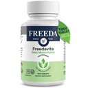 Freedavite Tiny Tablet - Erkekler ve Kadınlar için Çokvitamin - A, C, D, E, B1, B2, B6, B12, Biotin, Kalsiyum, çinko, Iron, Magnezyum, Manganese, Copper, Selenium, Iodine - 100