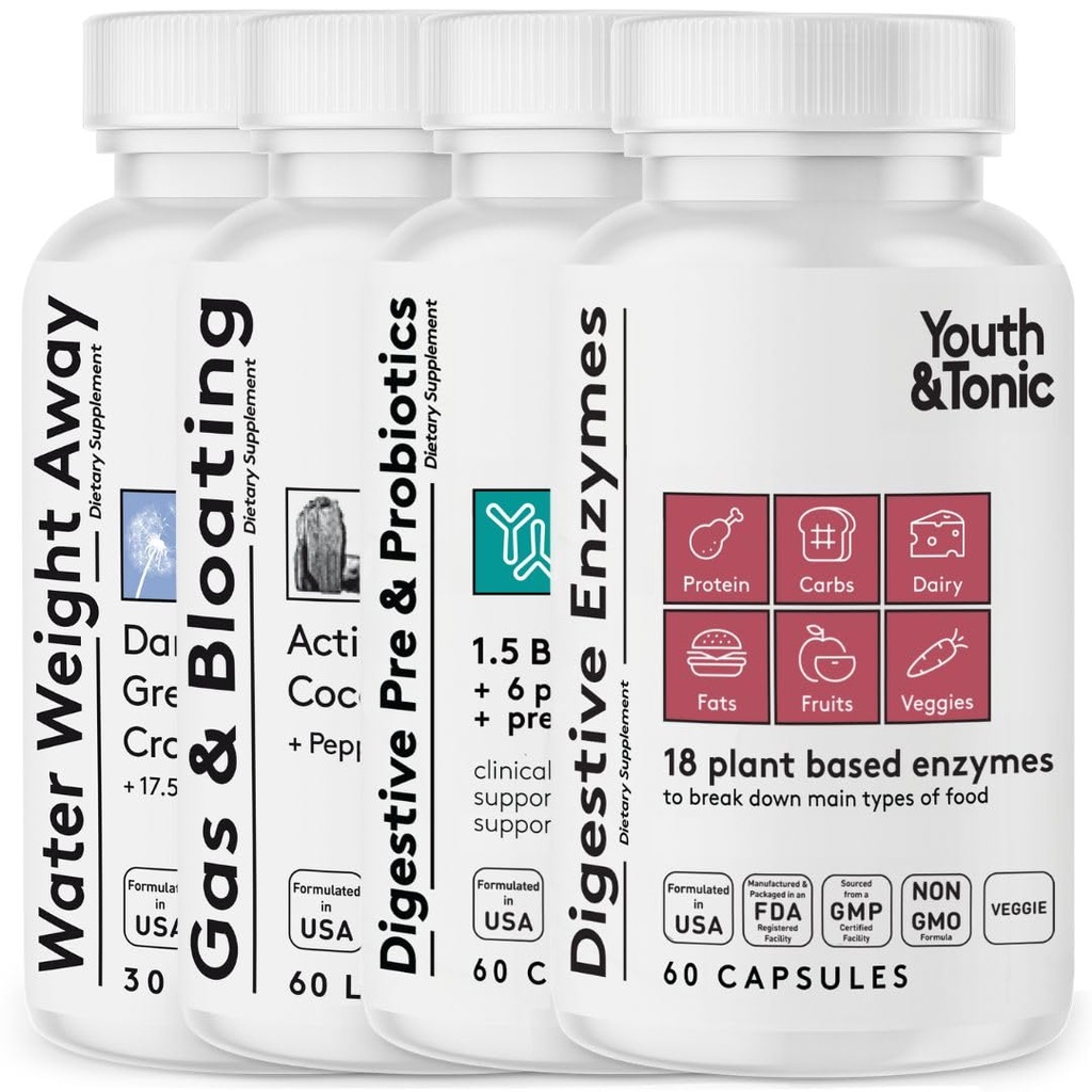 Su Pilleri, Sıvı Aktif Charcoal ve Digestive Enzymes Paket Paket Paket Paket Paketleri Paket
