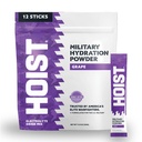 HOIST Electrolyte Drink Mix Toz Sticks – Hızlı Rehidrasyon, Askeri Hydration Formula – Grape (12 Single-Serve Packs)