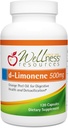 Wellness Kaynakları Yüksek Potency d-Limonene Capsules 500 mg, 120 Capsules - Digestive Health, Heartburn, Asit Reflux, Detoxification