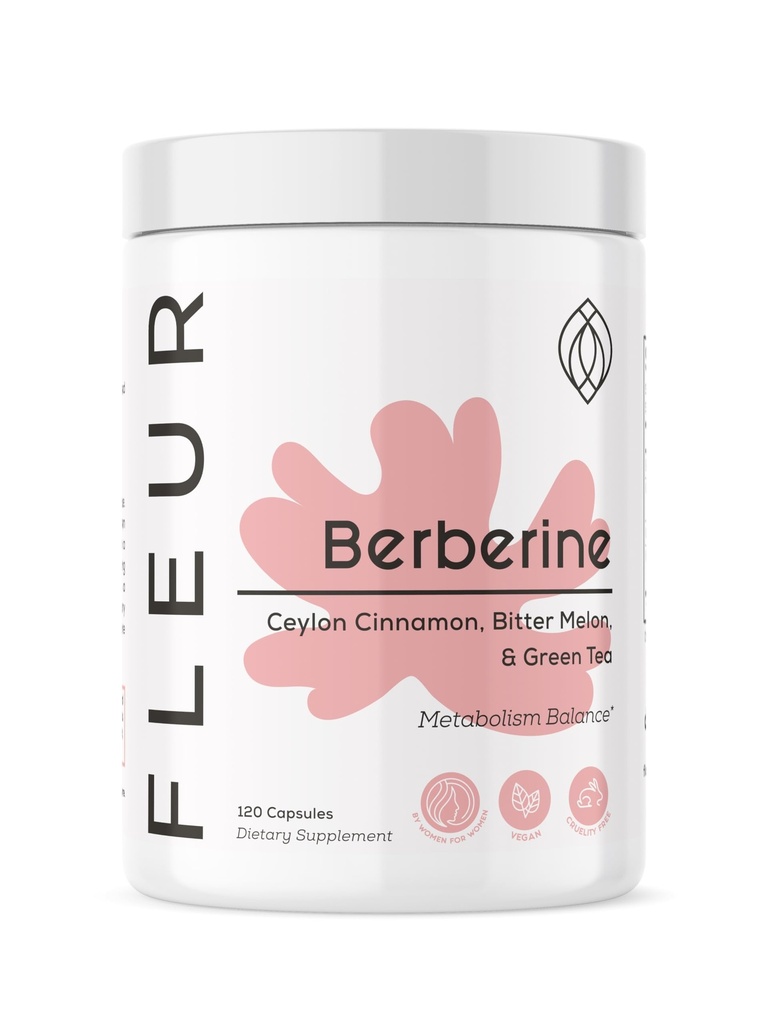 FL EUR Berberine HCL, Organik Cinnamon, Bitter Melon & Green Tea Extract, Supports Heart, Digestive ve Immune System, Vitality Support for Men and Women, Non-GMO & Vegan, 120 Capsules