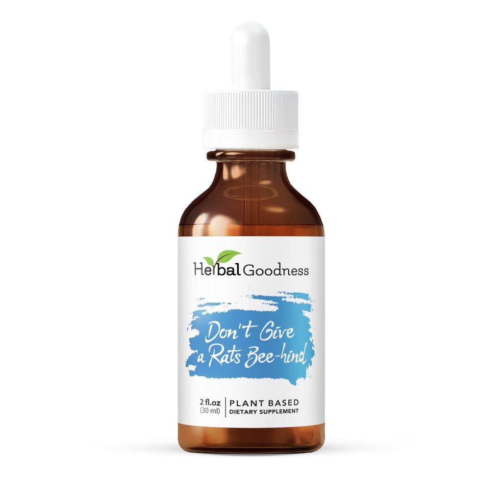 Herbal Goodness bir Rats Bee-hind - 2 Fl.oz - Calm Aid, Herbal Supplement, Kava Drops, Chamomile Supplement, Lemon Balm | Calming Supplements for Yetişkinler, Supports Relaxation Supplements for Yetişkinler, Supports Relaxation