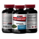 Pure Herbal Supplement - Klamath Blue Green Algae 500 mg - Enerji Seviyelerini artırmak, Digestion ve Geliştirilmiş Immune System, spirulina, klorella, Klamath Blue Green Algae Toz - 1B 60 Capsules