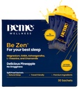 BeMe BeZen Sleep Aid Supplement Natural Without Melatonin - 2X Ab component Than Pills - Magnezyum ile Yetişkinler için Uyku Yardımları, Ashwagandha, Chamomile, L-Theanine & GABA - Delicious Pineapple