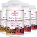 1500 mg Liposomal Active Hexose Corlev Supplement,480 Soft Gels Beta-Glucans with Natural Mushroom Extract, Immune System, Liver Function, Keep T-Cell & Killer Hücre Aktivitesi