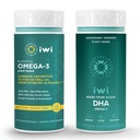 Iwi Omega-3 Essential & DHA Omega-3 Sche, 30 Hizmet, Vegan Plant-Based Algae Omega 3, Krill & Fish Oil Alternative, No Fishy Aftertaste