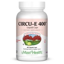 Maxi Health Circu-E 400 IU - Doğal Vitamin E - Vücut Savunma Sistemi Desteği - 60 Capsules - Kosher