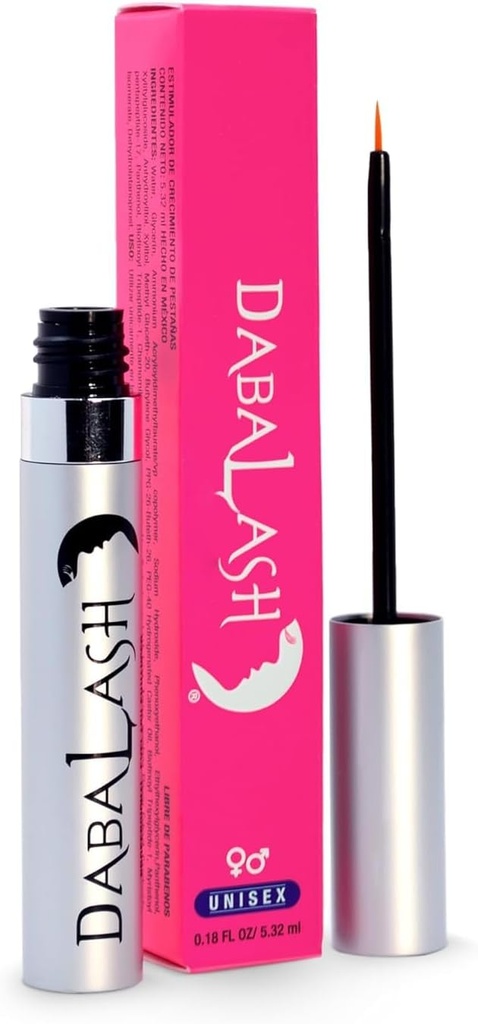DABALASH Profesyonel Gözlash & Eyebrow Growth Serum with Castor Oil - Doğal Longer, Fuller, Tier & Güçlü Lash + Brow Saç - 0.18 oz