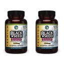 Amazing Herbs Premium Black Seed Oil Capsules - Yüksek Potency, Cold Pressed Nigella Sativa Aids in Digestive Health, Immune Support & Brain Function - 60, 1250 mg (Pack of 2)