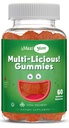 Maxi Health Multivitamin Gummies Vitamins for Adults & Kids - Cherry Flavored Gummy Multivitamins - 60 Vitamin Gummies for Women and Men - Daily Multi Vitamin Womens & Mens Multivitamins Gummies