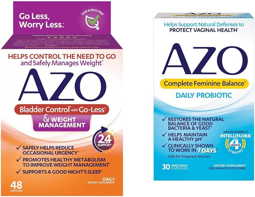 Go-Less® & Kilo Management Diyetary Supplement & Complete Feminine Balance Daily Probiyotiks for Women, Klinikly Proven to help protect